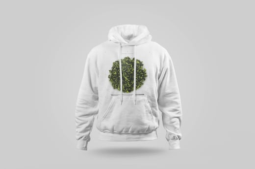 Hoodie — Floral Tie Guan Yin