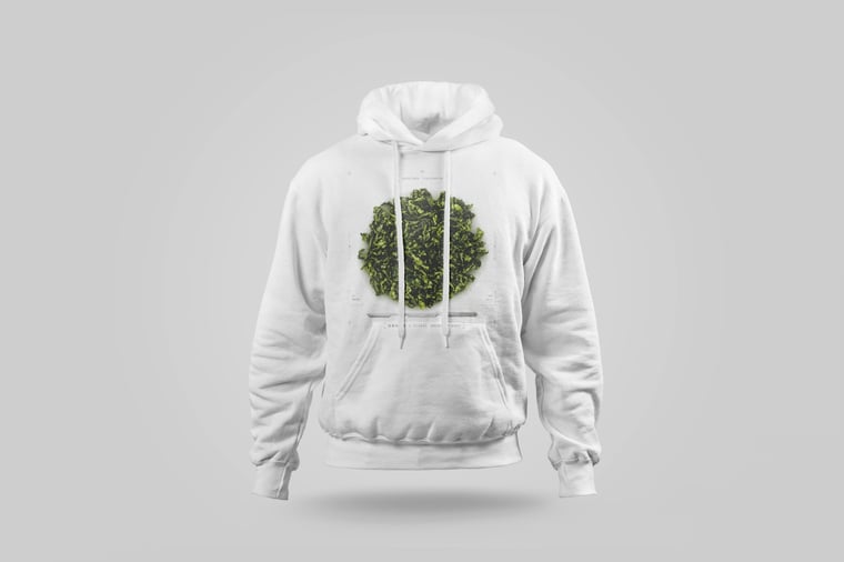 Hoodie — Floral Tie Guan Yin