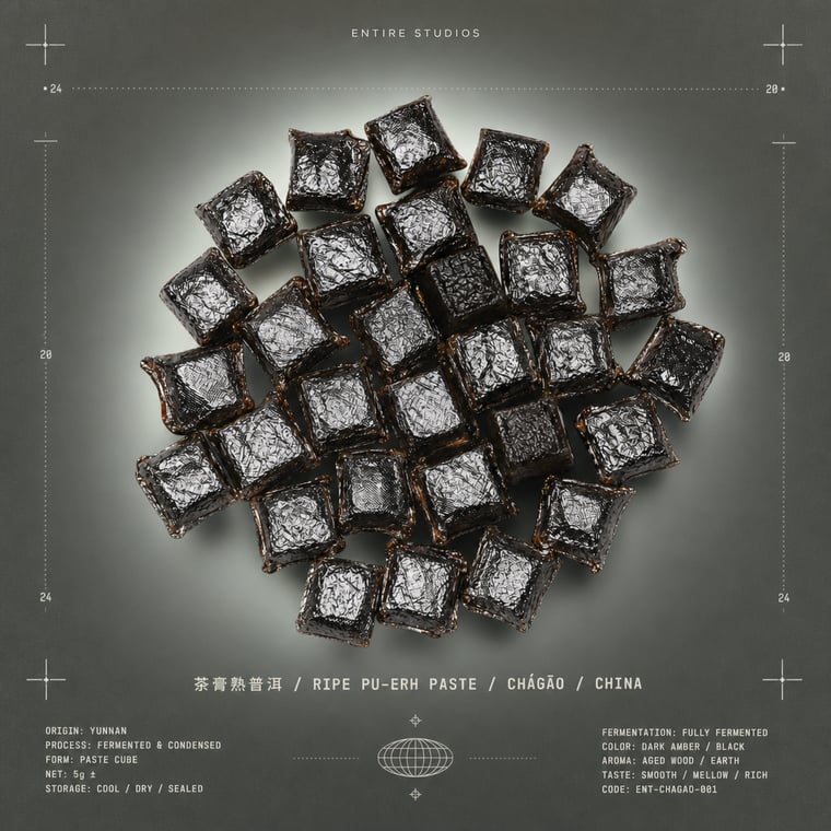 The design — Ripe Pu-erh Paste