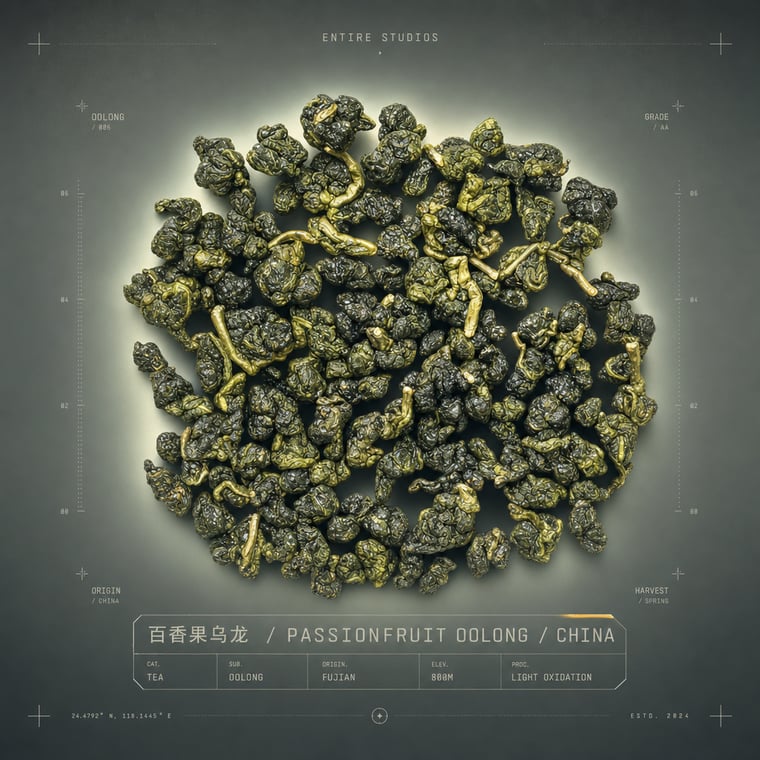 The design — Passion-Fruit Oolong