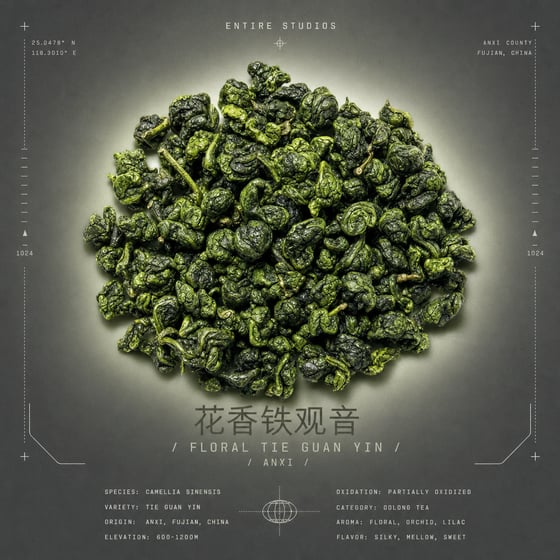 Floral Tie Guan Yin